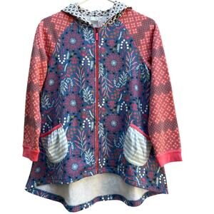 Matilda Jane 435 Up North Hoodie Jacket Full Zip Make Believe Pockets Girl's 12
